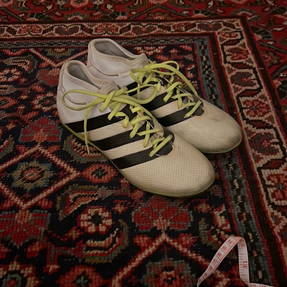 Adidas White Copa 20.3 FG Soccer Cleats White Signal Green Size 9.0